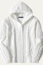 Godfroy | Chunky Cable Hooded Cardigan