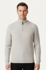 Cesaire | 100% Cotton Cable Quarter Zip