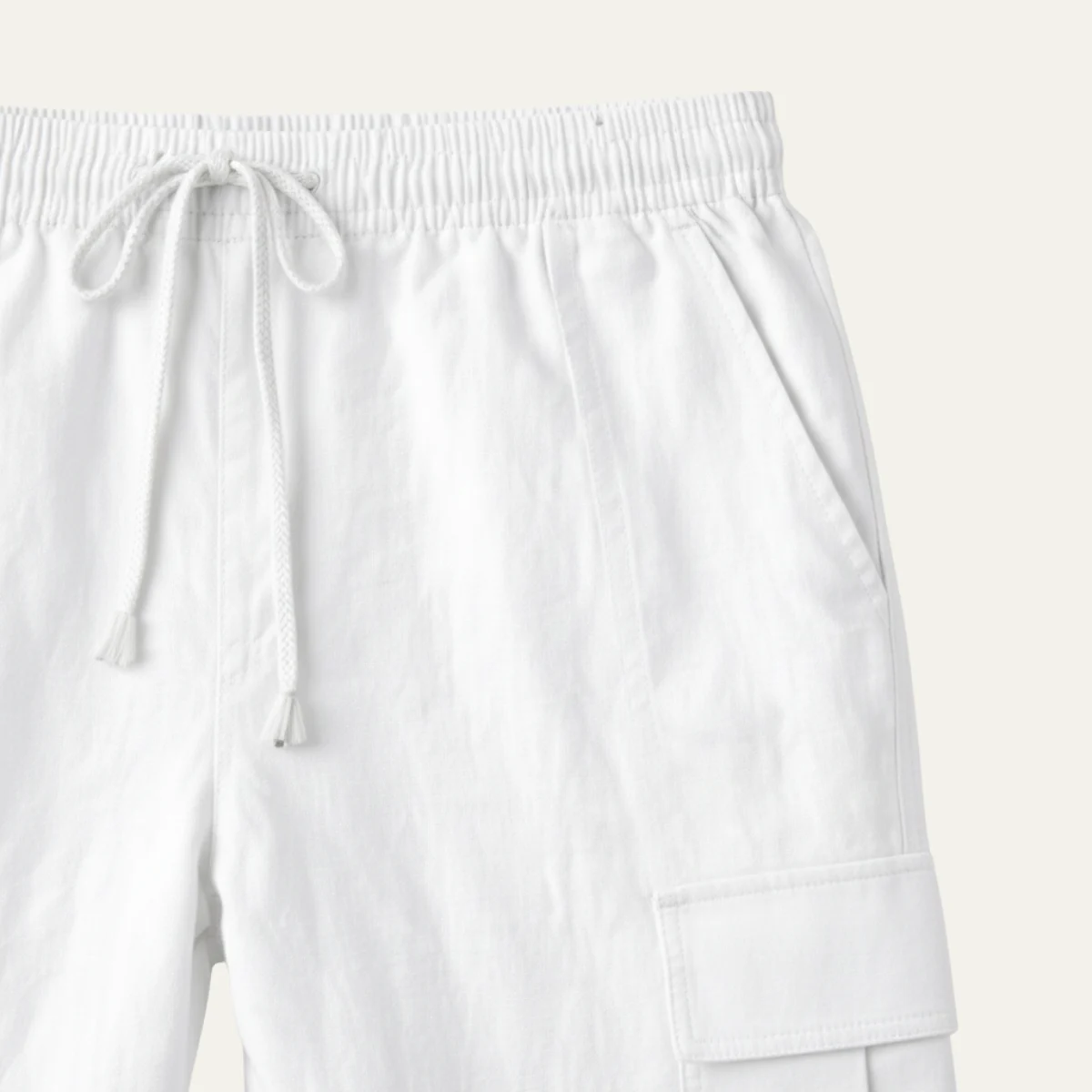 Germain | Cotton Linen Drawstring Trousers