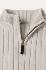 Cesaire | 100% Cotton Cable Quarter Zip
