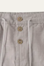 Yolande | Straight Leg Cotton-Linen Trousers