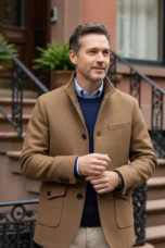 Zotique | Structured Wool Blend Overcoat