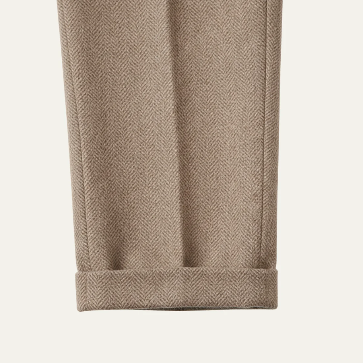 Fabienne | Herringbone Wool Trousers