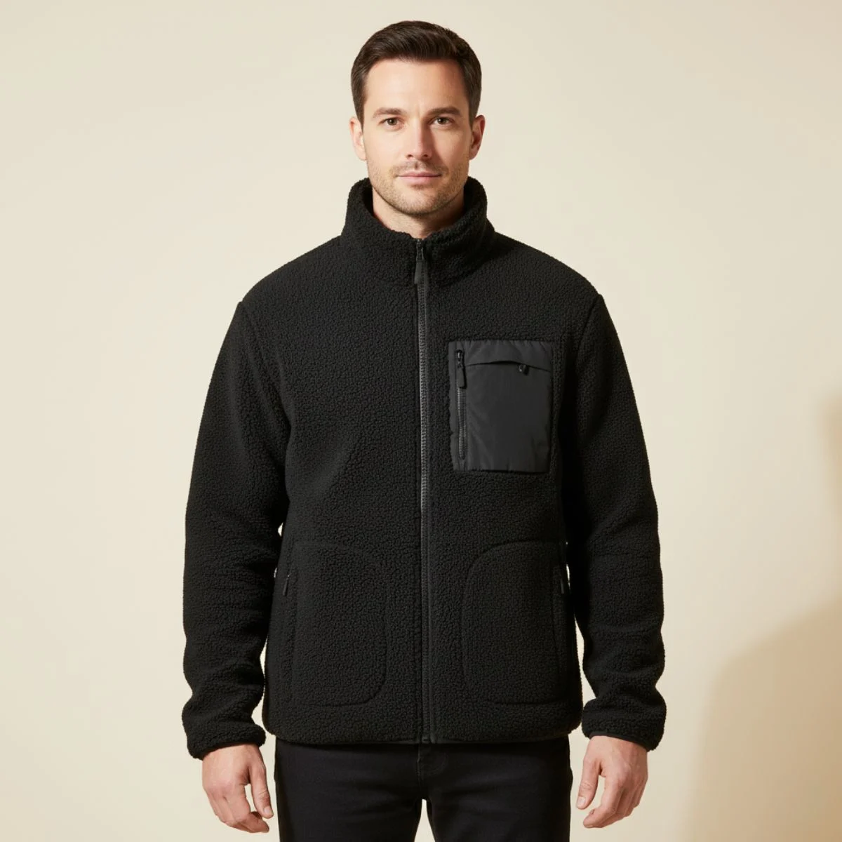 Edgar | Brushed Fleece Full Zip Jacket