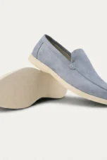 Quirin | Narrow Cut Lined Suede Loafers