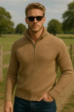 Magella | Ribbed Merino Quarter Zip