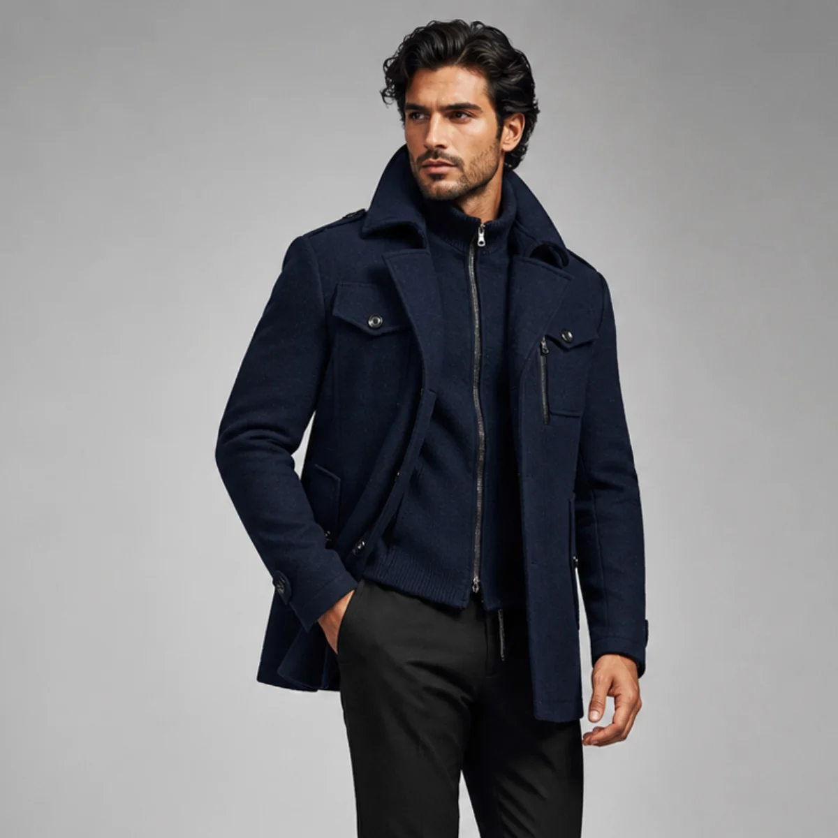 Casimir | Double Collar Wool Trench