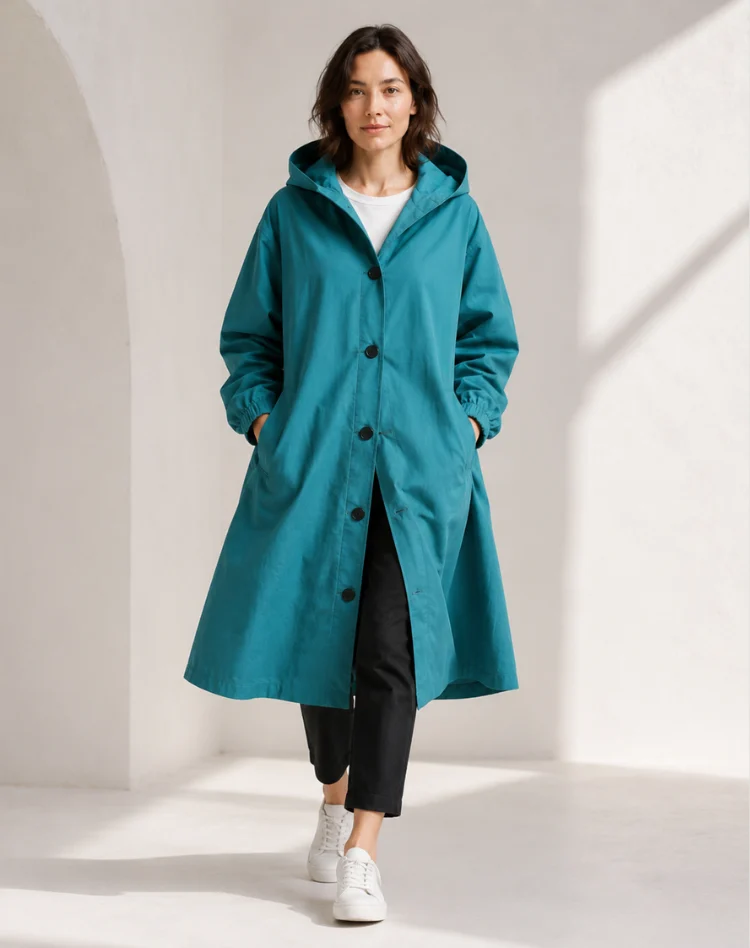 Adelaide | Hooded Water-Resistant Trench