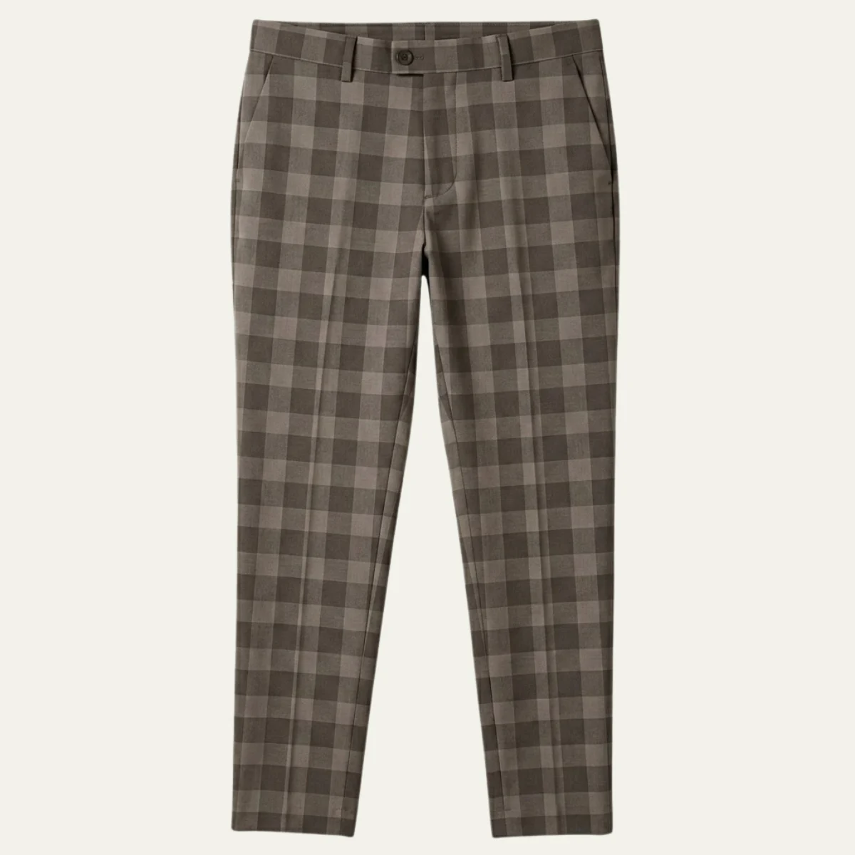 Chantal | Fine Check Slim Trousers