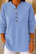 Isadora | Button Placket Knit Tunic