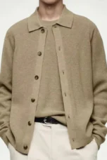 Wilfred | Lapel Collar Knit Cardigan