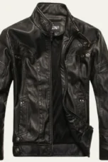 Medard | Panelled Zip Biker Jacket