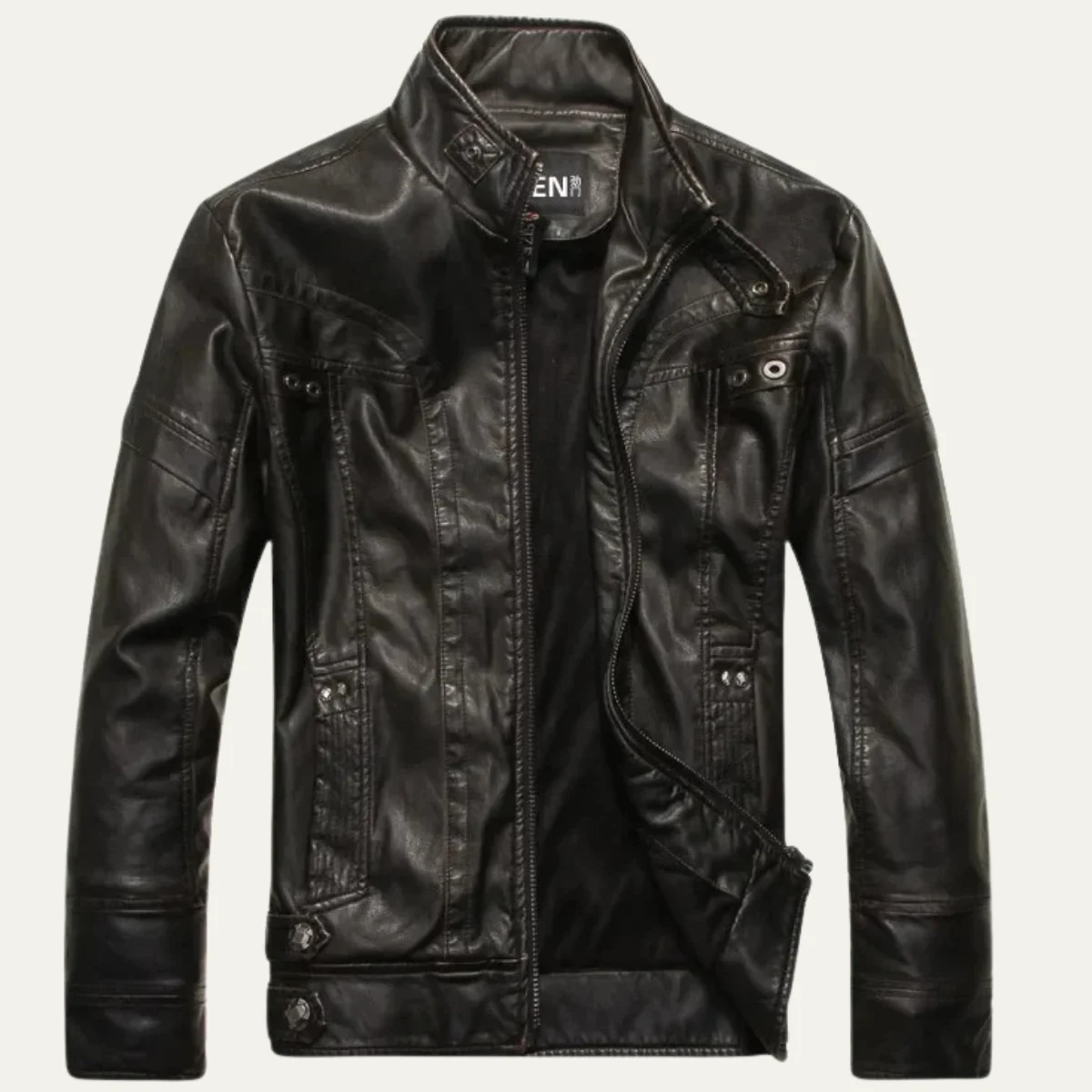 Medard | Panelled Zip Biker Jacket
