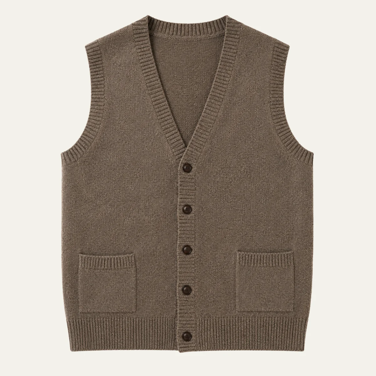 Esdras | Button Front Wool Knit Vest