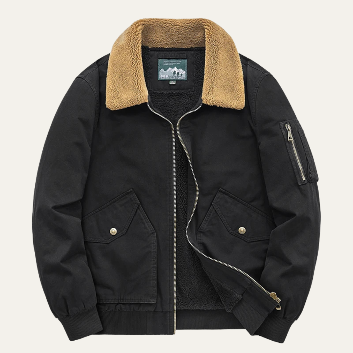 Georges | Sherpa Lined Bomber Jacket