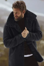 Gedeon | Shearling Collar Overcoat
