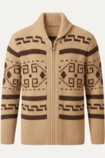 Mederic | Zip Shawl Collar Cardigan