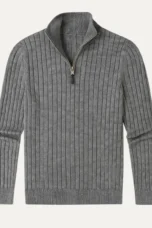 Cesaire | 100% Cotton Cable Quarter Zip