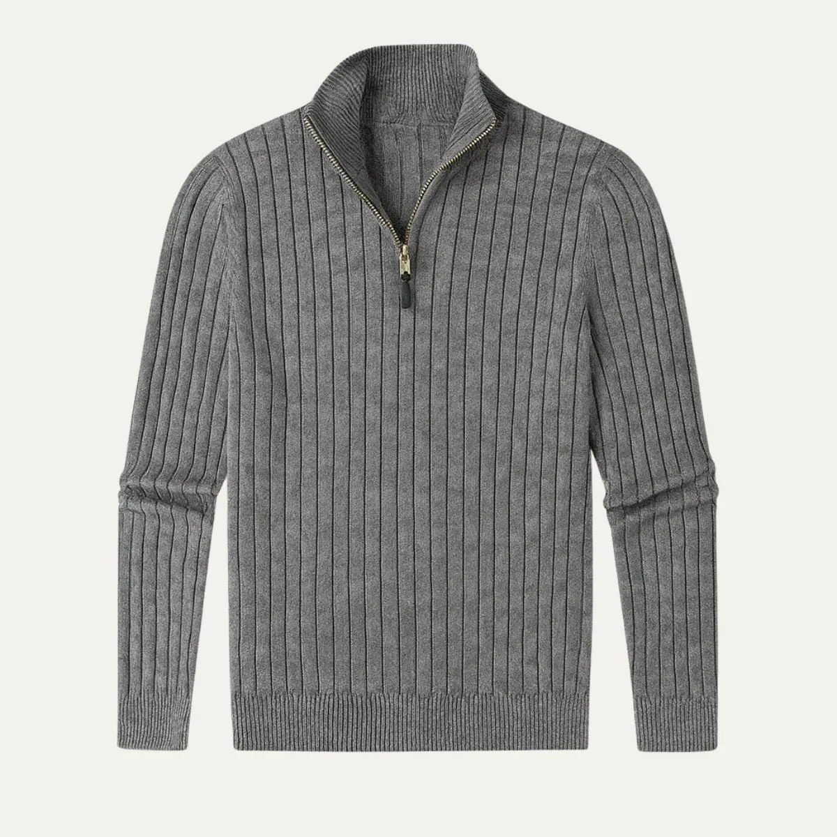 Cesaire | 100% Cotton Cable Quarter Zip
