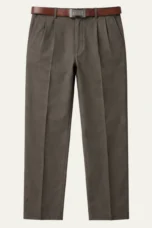 Radegonde | Double Pleat Straight Trousers