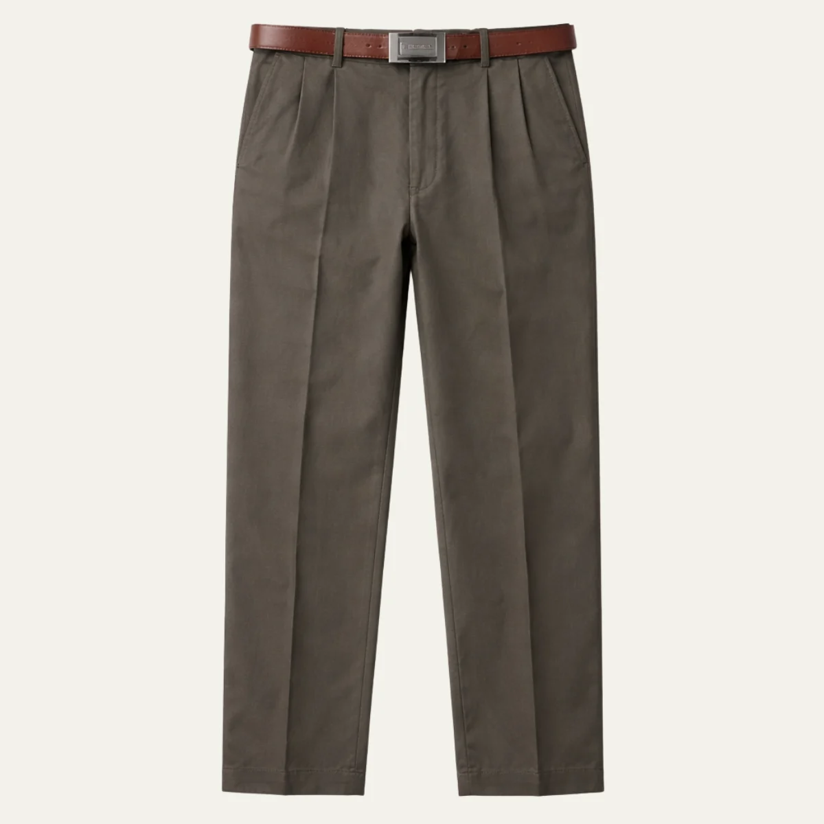 Radegonde | Double Pleat Straight Trousers