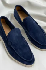 Henri | Apron Stitch Suede Loafers