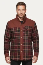 Honore | Plush Lined Plaid Shirt Jacket