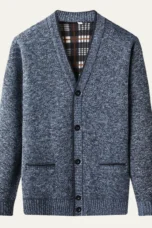 Alfred | Fleece Lined V Neck Cardigan