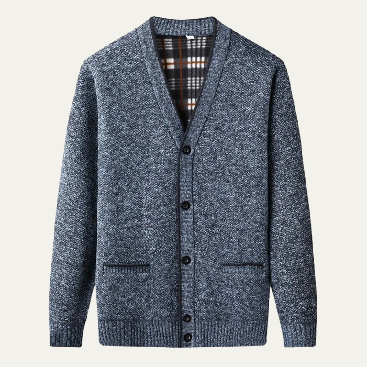 Alfred | Fleece Lined V Neck Cardigan
