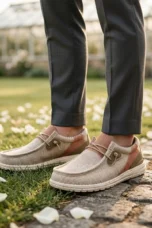 Eugène | Woven Upper Slip-On Loafers