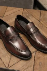 Evariste | Leather Penny Loafers