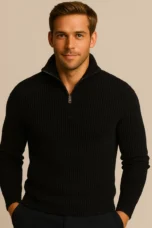 Magella | Ribbed Merino Quarter Zip