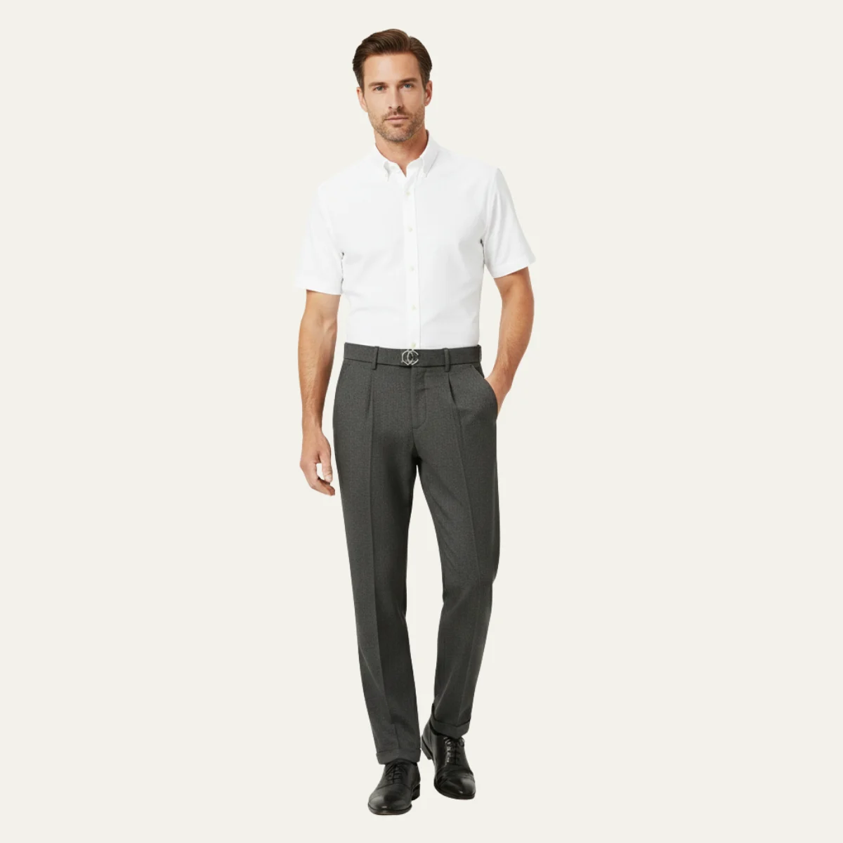 Rosaline | Pleated Linen Dress Trousers