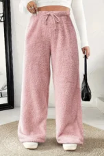 Rosanie | Reversible Plush Palazzo Trousers