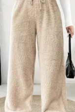 Rosanie | Reversible Plush Palazzo Trousers