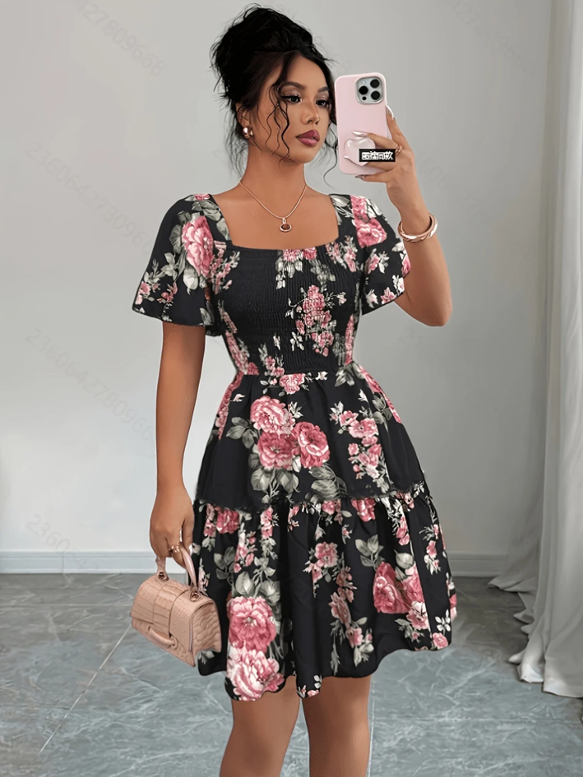 Sylvine | Waist Tie Floral Dress
