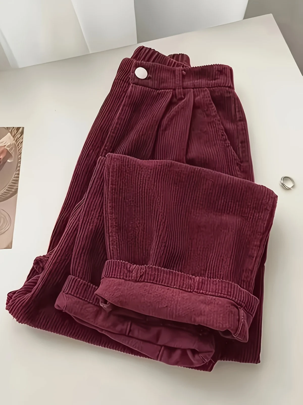 Scholastique | Woven Drape Wide Leg Pants