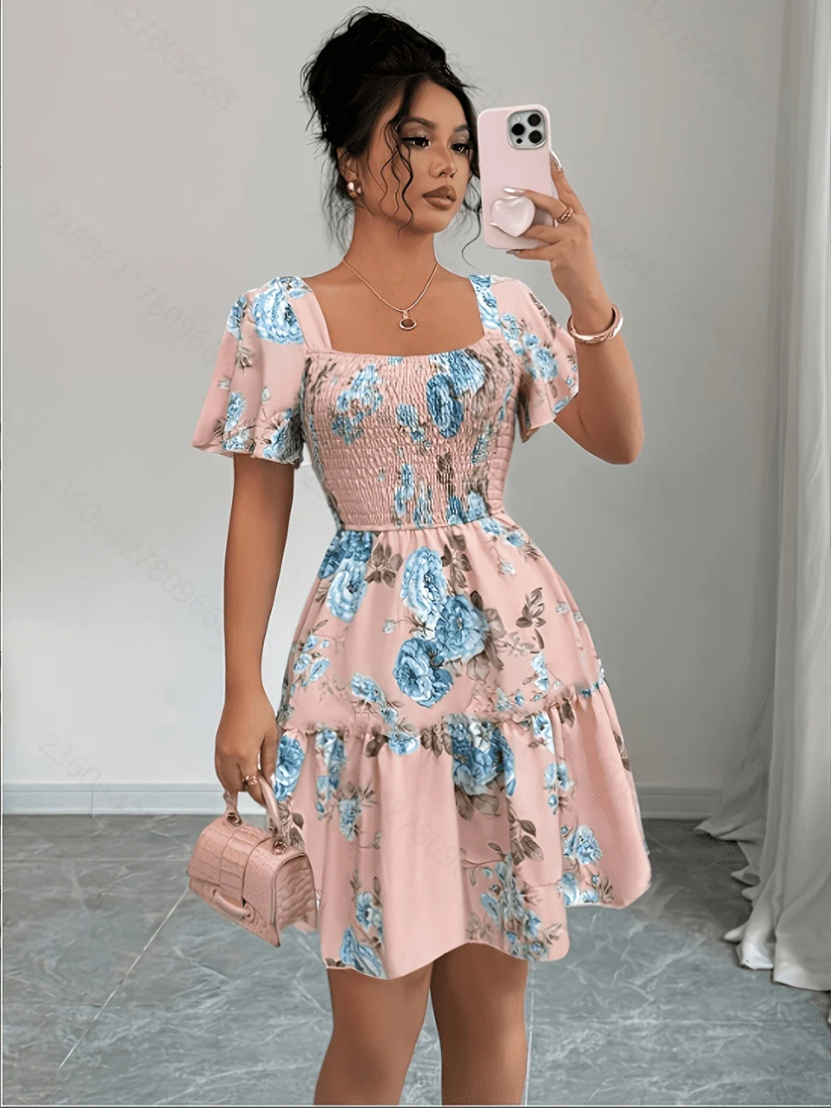Sylvine | Waist Tie Floral Dress
