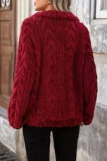 Régine | Textured Quarter Zip Sweatshirt