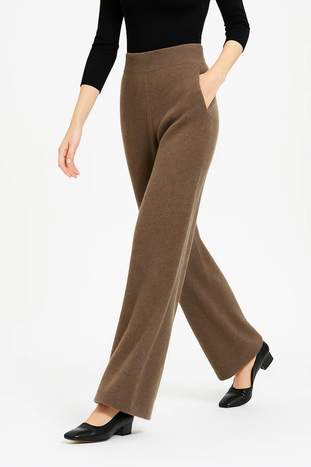 Hedwige | High Waist Cashmere Blend Pants