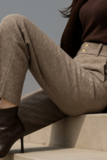 Lucile | 50% Wool Wide Leg Trousers