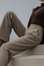 Lucile | 50% Wool Wide Leg Trousers