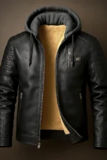 Isaie | Wool Lined Leather Jacket