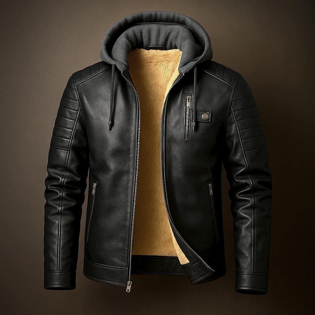 Isaie | Wool Lined Leather Jacket