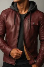 Isaie | Wool Lined Leather Jacket