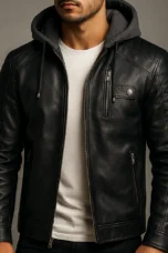 Isaie | Wool Lined Leather Jacket