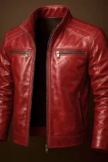 Cleophe | Natural Grain Leather Jacket