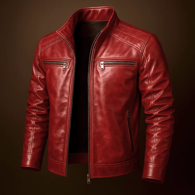 Cleophe | Natural Grain Leather Jacket