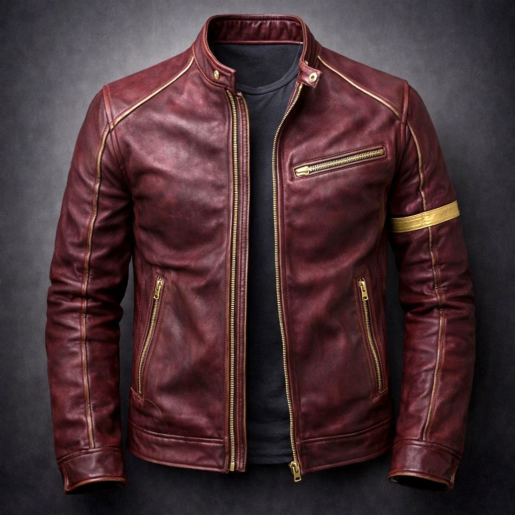 Evelyn | Patina Leather Jacket