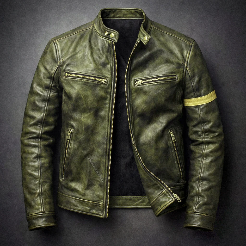 Evelyn | Patina Leather Jacket